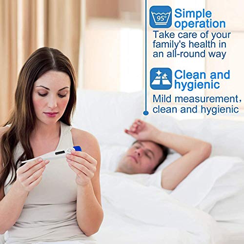 Electronic Oral Thermometer, Digital Thermometer, Rectal and Oral...