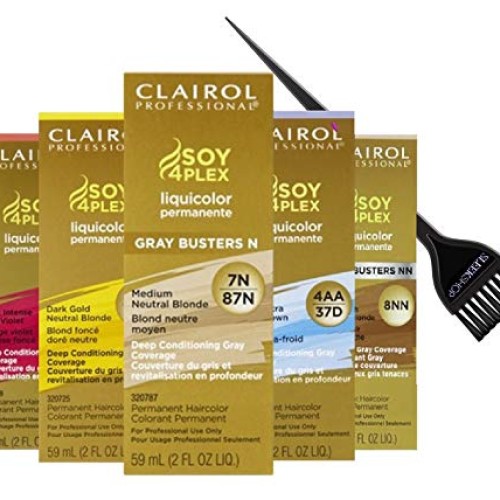 Clairol Soy4Plex LiquiColor PERMANENT Liquid HAIR COLOR w/Sleek ...