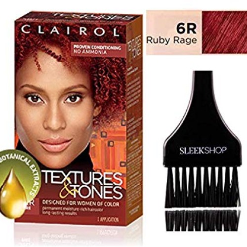 Clairol TEXTURE & TONES Permanent Moisture-Rich Haircolor, No Amm...