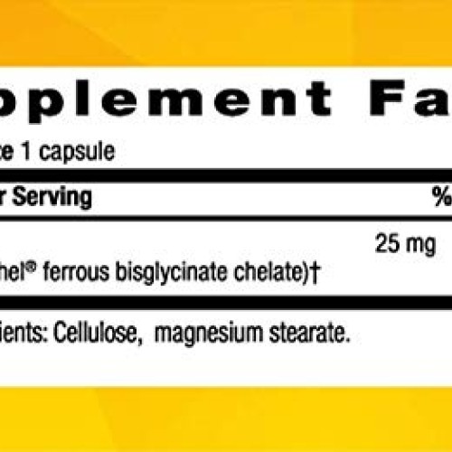 Country Life Easy Iron, 25 mg, 90-Count