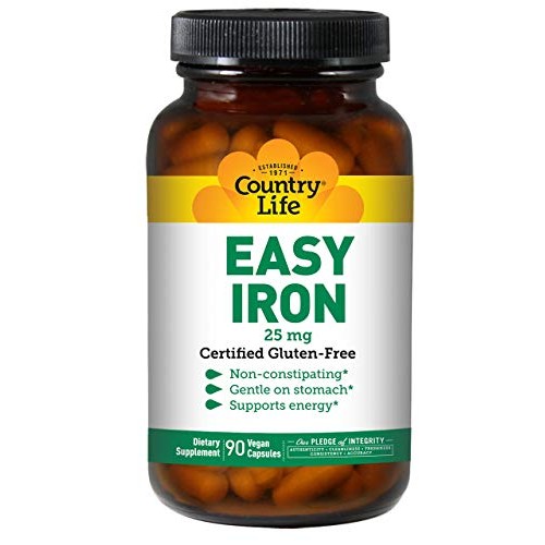 Country Life Easy Iron, 25 mg, 90-Count
