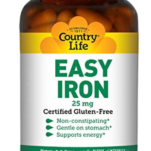 Country Life Easy Iron, 25 mg, 90-Count