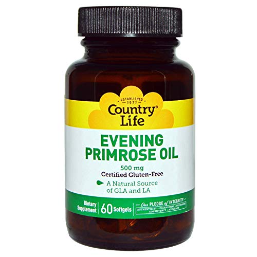 Country Life Evening Primrose Oil, 500 mg, 60-Count