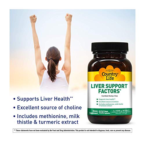 Country Life Liver Support Factors - 100 Vegan Capsules - Liver H...