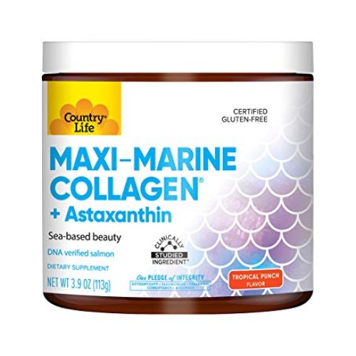Country Life Maxi Marine Collagen + Astaxanthin - Tropical Punch ...