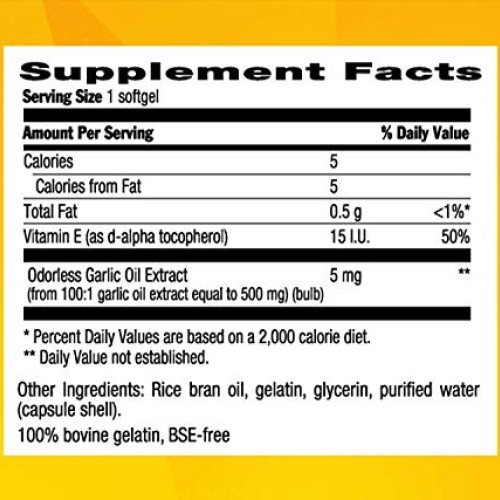 Country Life Natures Garlic, 500 mg, 180-Count
