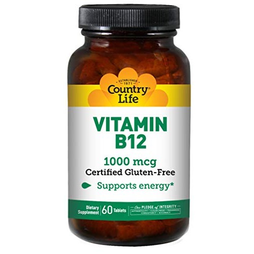 Country Life Vitamin B-12, 1000 mcg, 60 Tablets