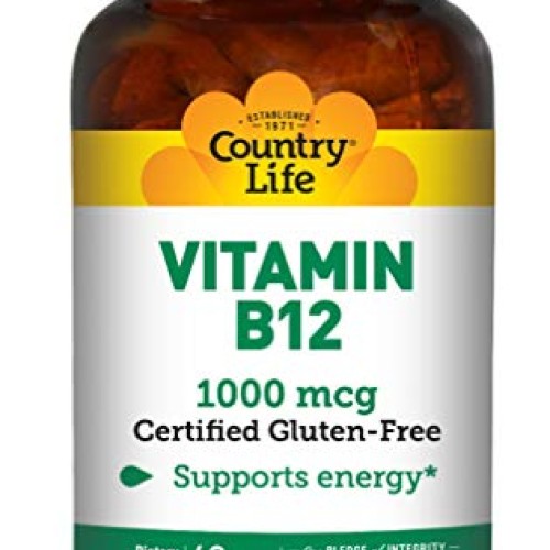 Country Life Vitamin B-12, 1000 mcg, 60 Tablets