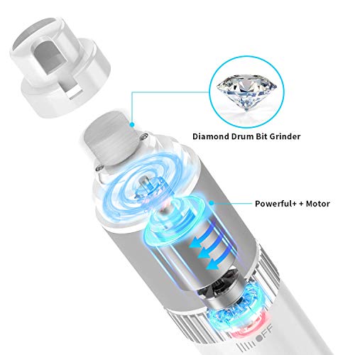 CovertSafe Dog Nail Grinder - Pet Nail Clippers Quiet with Steple...