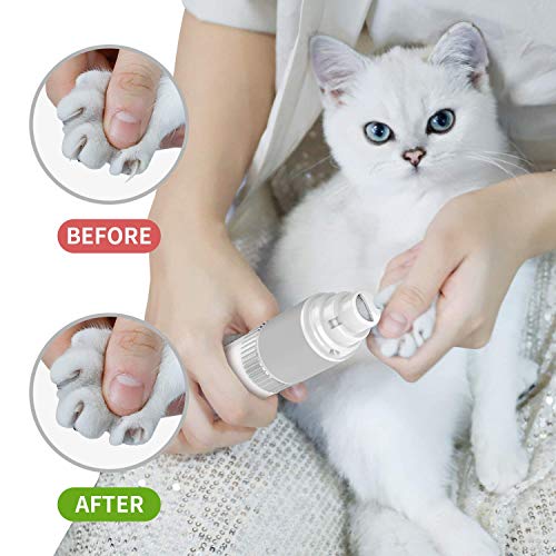 CovertSafe Dog Nail Grinder - Pet Nail Clippers Quiet with Steple...