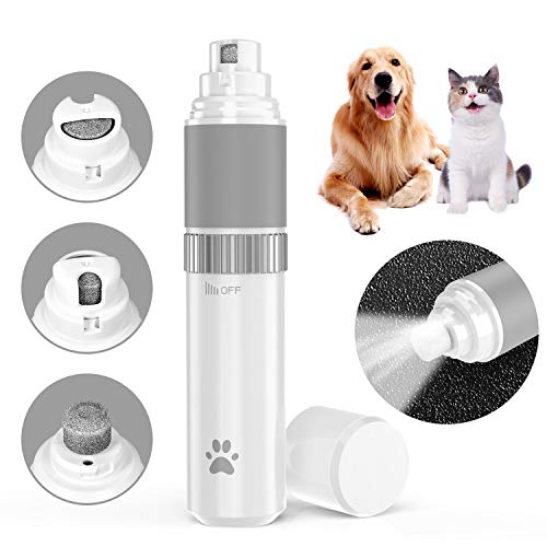CovertSafe Dog Nail Grinder - Pet Nail Clippers Quiet with Steple...