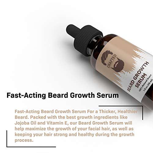 Beard Growth Oil 2 pack - Crafted’s Beard Growth Serum - Help Fil...