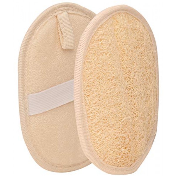 2 Exfoliating Loofah Pads body scrubber bath sponge, All-Natural ...