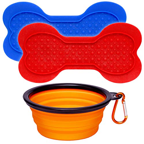 CramuAli Dog Lick Pads - 2 Large Dog Washing Distraction Device, ...