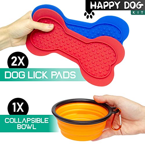 CramuAli Dog Lick Pads - 2 Large Dog Washing Distraction Device, ...