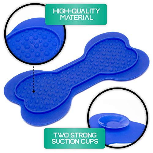 CramuAli Dog Lick Pads - 2 Large Dog Washing Distraction Device, ...