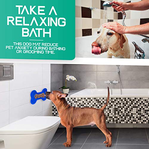 CramuAli Dog Lick Pads - 2 Large Dog Washing Distraction Device, ...