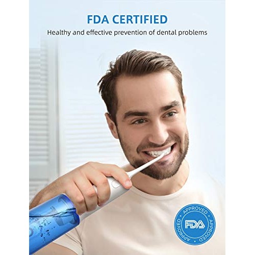 Upgrade Professional Water Flosser for Teeth, Cordless Dental O...