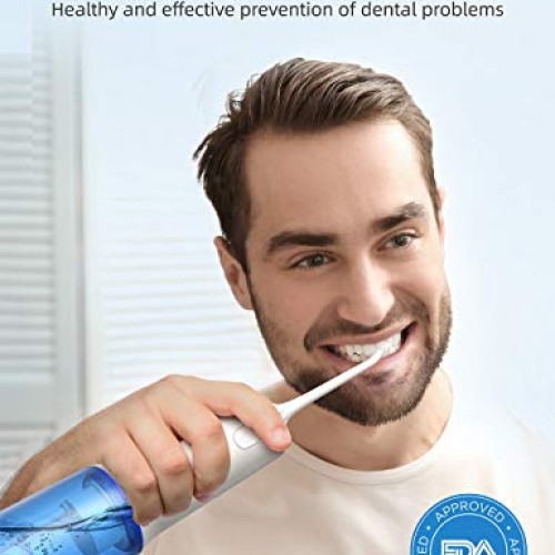 Upgrade Professional Water Flosser for Teeth, Cordless Dental O...