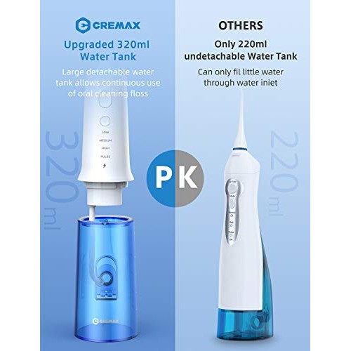 Upgrade Professional Water Flosser for Teeth, Cordless Dental O...