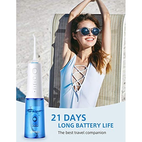 Upgrade Professional Water Flosser for Teeth, Cordless Dental O...