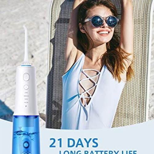 Upgrade Professional Water Flosser for Teeth, Cordless Dental O...