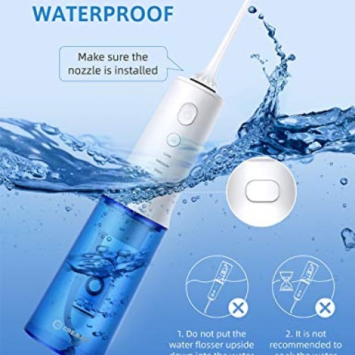 Upgrade Professional Water Flosser for Teeth, Cordless Dental O...