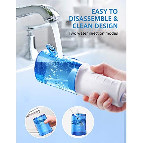 Upgrade Professional Water Flosser for Teeth, Cordless Dental O...