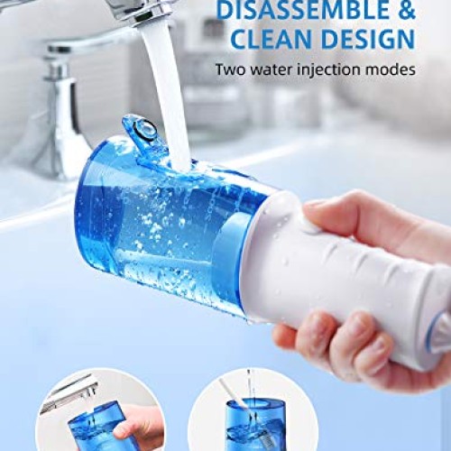 Upgrade Professional Water Flosser for Teeth, Cordless Dental O...