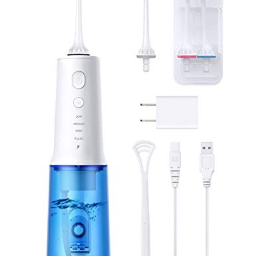 Upgrade Professional Water Flosser for Teeth, Cordless Dental O...
