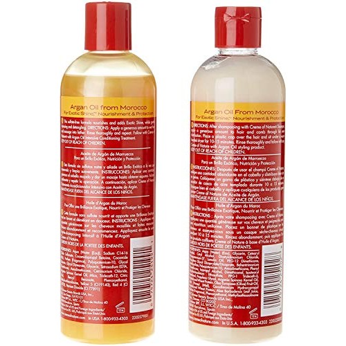 CREME OF NATURE Argan Oil Moisture Shine Shampoo and Conditioner ...