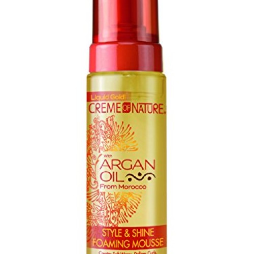 Creme of Nature Argan Oil Style and Shine Foaming Mousse, 1pack, ...