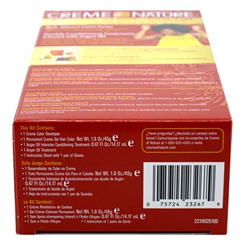 Creme Of Nature Color #1.0 Intense Black Exotic Shine 3 Pack