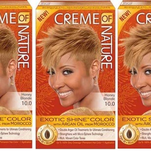 Creme Of Nature Color #10.0 Honey Blonde Exotic Shine 3 Pack