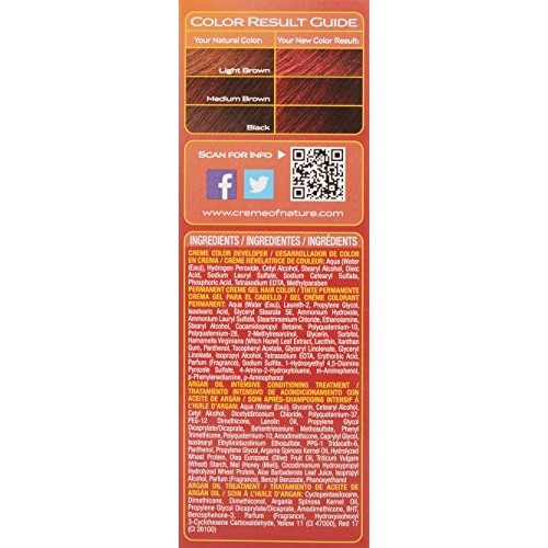 Creme of Nature Exotic Shine Color With Argan Oil, Intensive Red ...