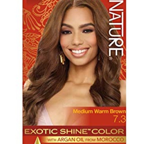Creme of Nature Exotic Shine Color With Argan Oil, Medium Warm Br...