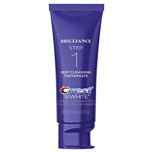 Crest 3D White Brilliance 2 Step Kit, Deep Clean Toothpaste 4oz...