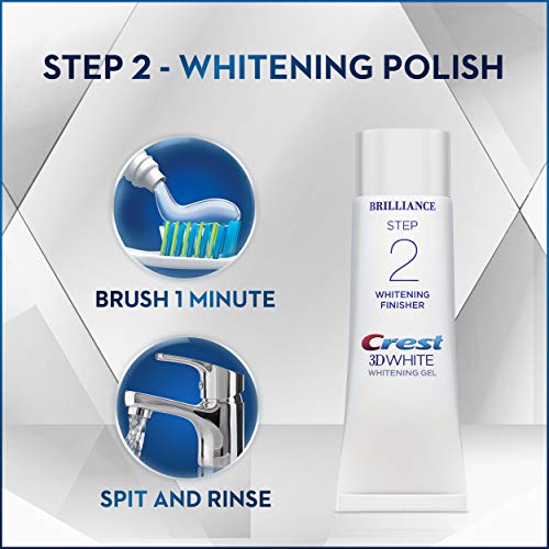 Crest 3D White Brilliance 2 Step Kit, Deep Clean Toothpaste 4oz...