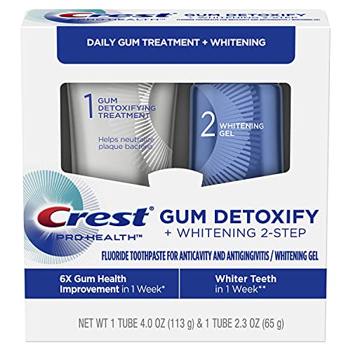 Crest Pro-Health Gum Detoxify + Whitening Two- Step Toothpaste, 4...