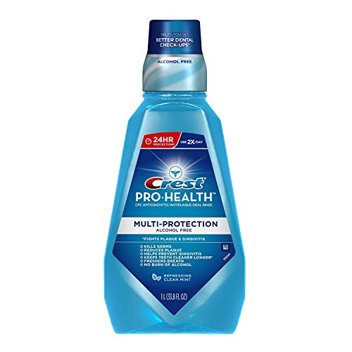 Crest Pro-health Multi-Protection Alcohol Free, Clean Mint/Clear ...