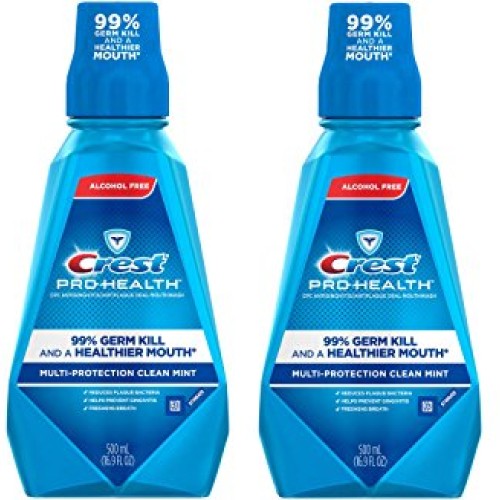 Crest Pro Health Multi Protection Clean Mint Mouthwash, 16.9 Ounc...
