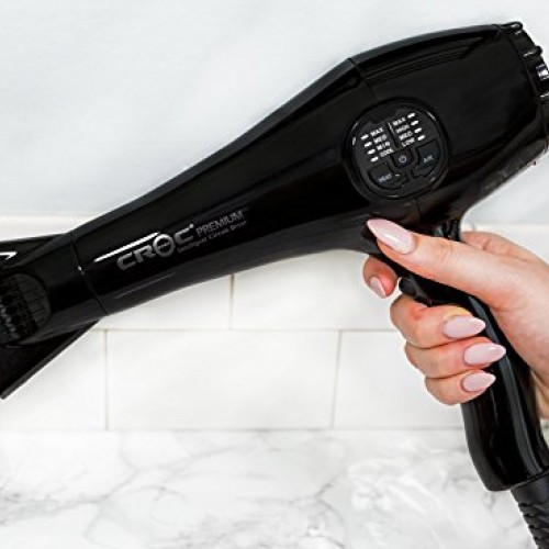 CROC Premium IC Blow Dryer, Black