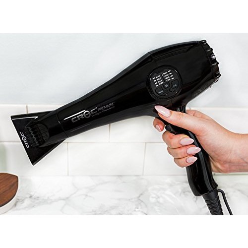 CROC Premium IC Blow Dryer, Black
