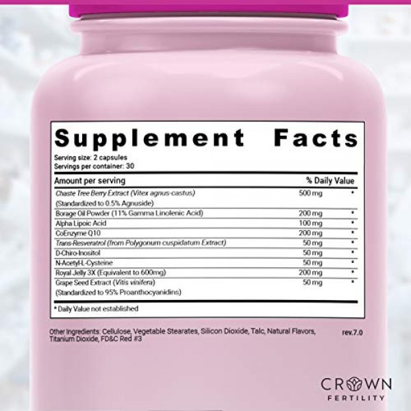 Crown Fertility Ultra Hers Female Fertility Supplement to Increas...
