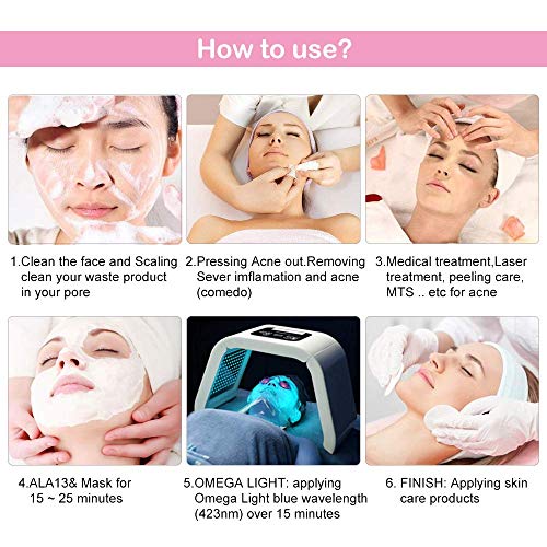 7 Color PDT Light Mask | Portable Photon Acne Treatment | Wrinkle...