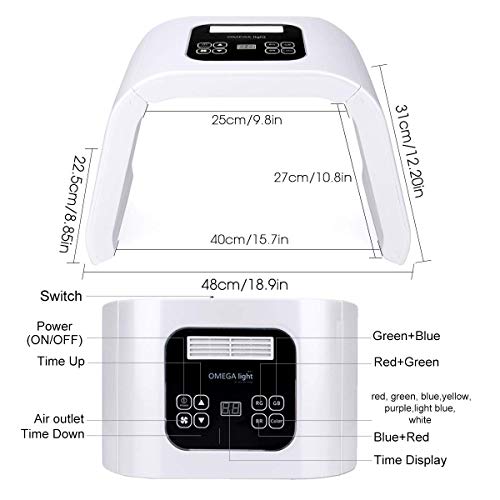 7 Color PDT Light Mask | Portable Photon Acne Treatment | Wrinkle...