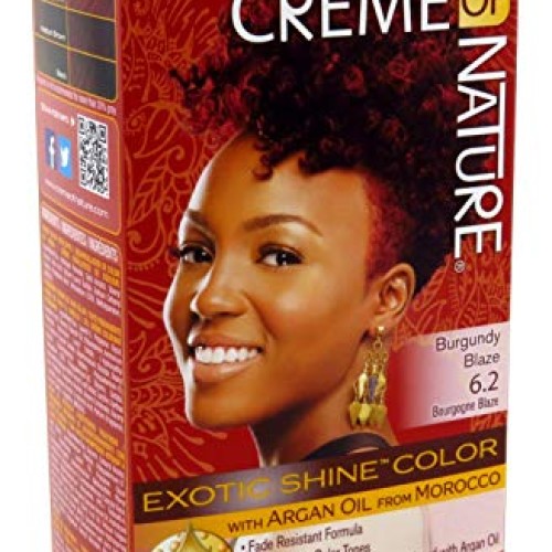 Creme Of Nature Color #6.2 Burgundy Blaze Exotic Shine Pack of 2