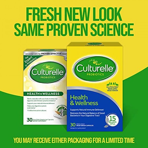 Culturelle Health & Wellness Daily Probiotic Supplement For Men a...