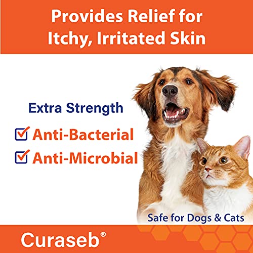 Curaseb Chlorhexidine 4% Shampoo for Dogs & Cats, Maximum Strengt...