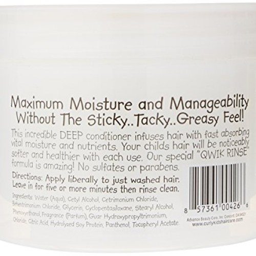 CurlyKids Curly Deep Hair Conditioner, 8 Ounce